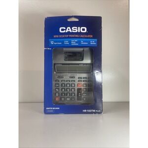 Casio HR-100TM Plus Mini Desktop Printing Calculator New Opened Box